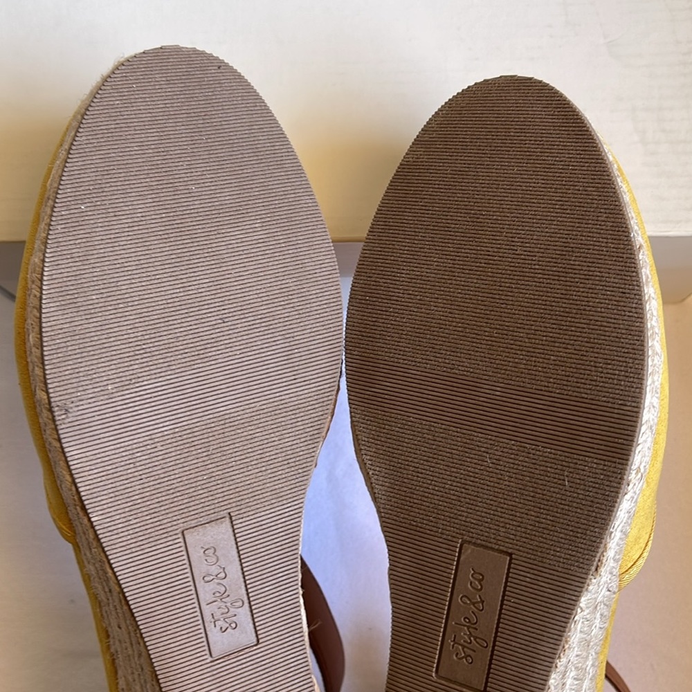 Style & Co Women’s Mailena Dark Yellow Espadrille New in box. Various Sizes. - Picture 6 of 7